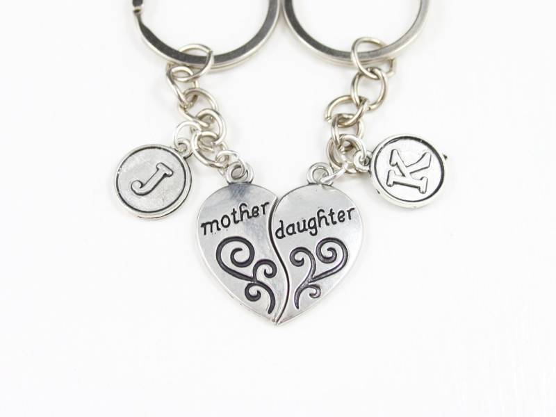 Mutter-Tochter-Schlüsselbund-Set Personalisierte Passende Schlüsselringe von SwedishBeautyDesign