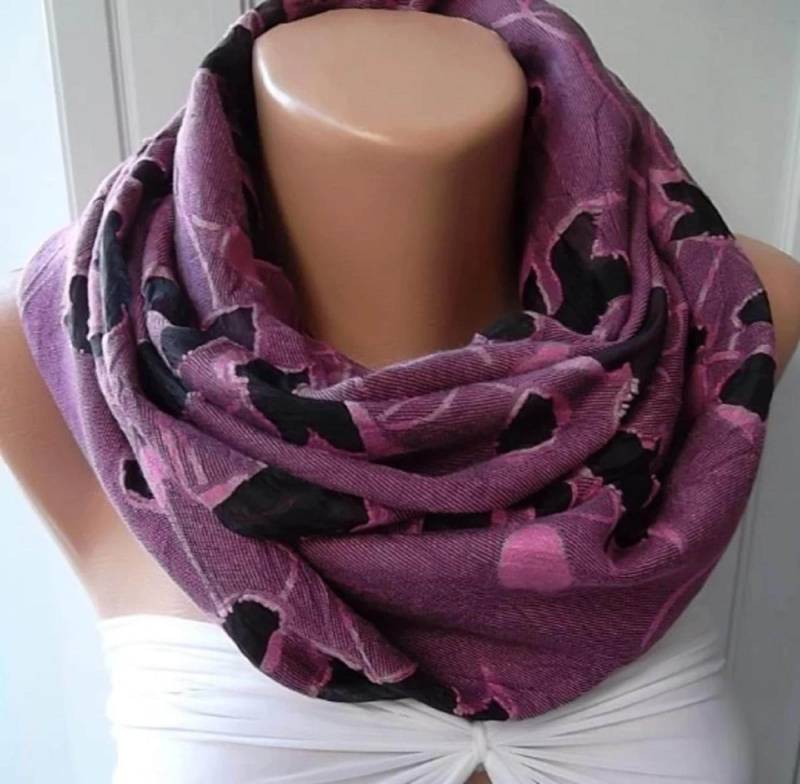 Blumiger Infinity-Schal Damen Loop-Schal von SwedishShop