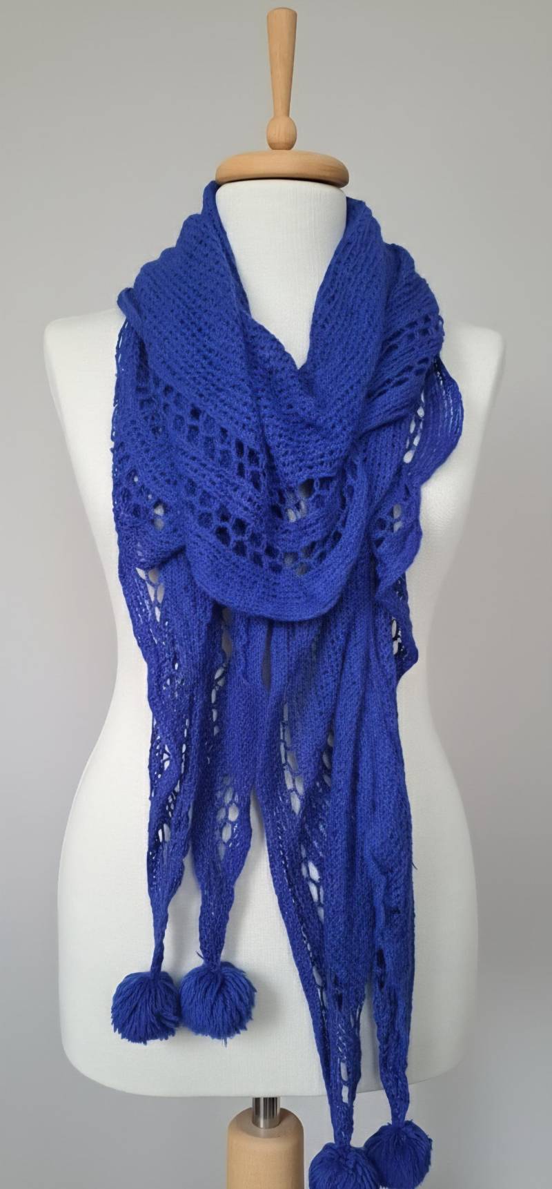 Schal, Blauer Schal Halstuch, Dreieckstuch von SwedishShop