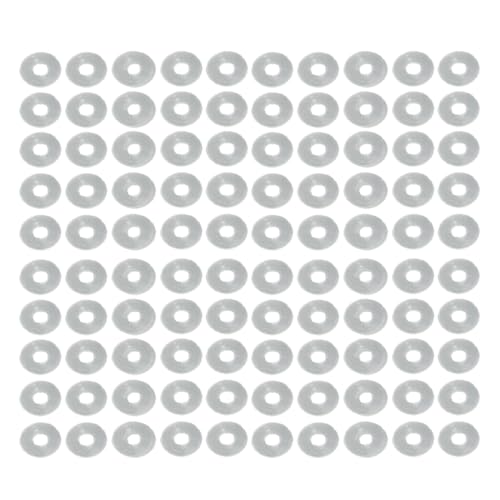 100 Stück transparente Ohrring-Stopper, sichere Ohrlöcher, schützende Flicken, Silikonscheiben für Hyperplasie-Ohrringstützen, 5 mm, Wie beschrieben, Wie beschrieben von Sweeaau