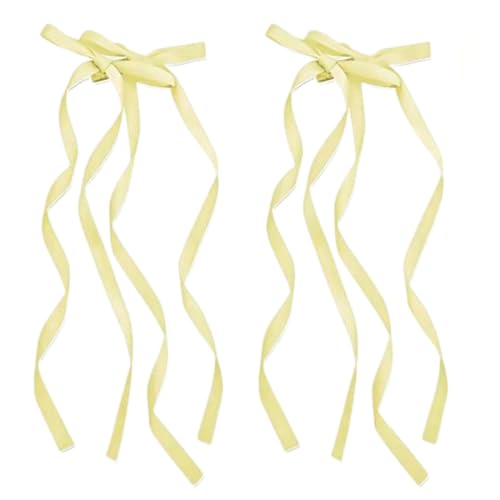 2 Stück einfache Temperament-Haarnadeln, modische Schleifen, Haarspangen, bunte Haarspangen für vielseitiges Styling, Kinder-Accessoire von Sweeaau