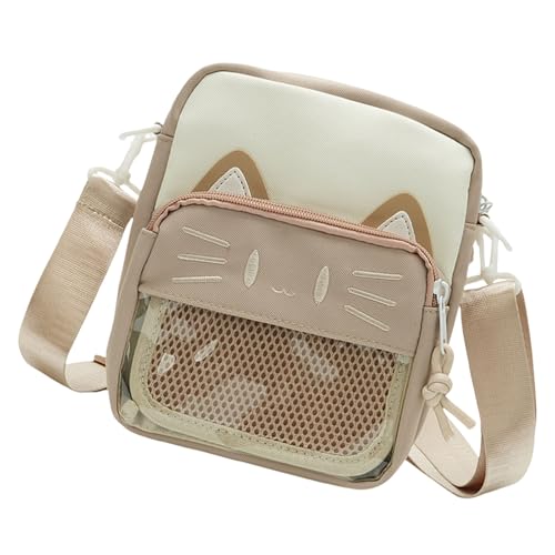 Damentasche Harajukus Itabag Lovely Cats Crossbody Fashion Phone Japanese Styles Shoulder For Pin Display, khaki, One Size Damentasche Harajukus Itabag Lovely Cats Crossbody Fashion Phone Japanese Styles Shoulder For Pin Display, khaki, One Size von Sweeaau
