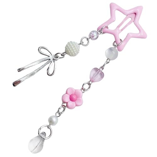 Dopamine Haarspange mit Sternen, unverwechselbarer Stern-Haarspange mit Dopamin-Farben für Freizeitausflüge, Legierung, Acryl von Sweeaau