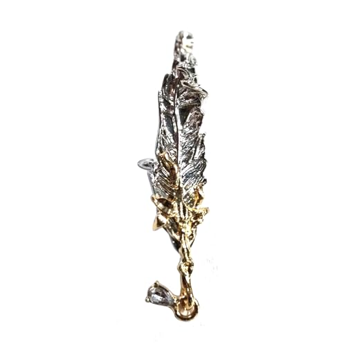 Elegante gefiederte Ohrmanschette zum Anklippen ohne Piercing, Gothic-Accessoire, Unisex, Legierung, dunkle Mode, Dekoration, Feder-Clip-On-Ohrringe Elegante gefiederte Ohrmanschette zum Anklippen ohne Piercing, Gothic-Accessoire, Unisex, Legierung, dunkle Mode, Dekoration, Feder-Clip-On-Ohrringe von Sweeaau