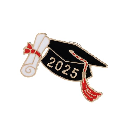 Exquisite Brosche zum Schulabschluss, stabile Brosche mit Hut für Absolventen und feierliche Veranstaltungen, Standard, Legierter Stahl von Sweeaau