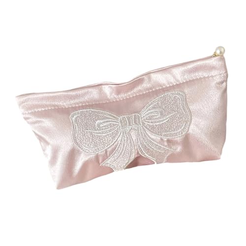 Große Kapazität, wasserdichte Make-up-Tasche mit schimmerndem Schleifen-Design, tragbarer Reise-Kosmetik-Organizer für Damen, große Kapazität, Satin-Organizer, Make-up-Organizer, mehrfarbig, M Große Kapazität, wasserdichte Make-up-Tasche mit schimmerndem Schleifen-Design, tragbarer Reise-Kosmetik-Organizer für Damen, große Kapazität, Satin-Organizer, Make-up-Organizer, mehrfarbig, M von Sweeaau