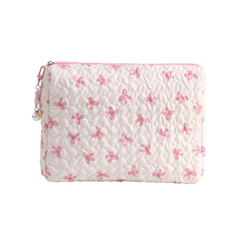 Große Kapazität Make-up-Tasche Schleifen Kosmetik Handheld Reise Kulturbeutel Kleingeld Geldbörse Aufbewahrung Waschen Toilettenartikel Große Kapazität Reise Waschen Ästhetische Kosmetik, h, Mass von Sweeaau