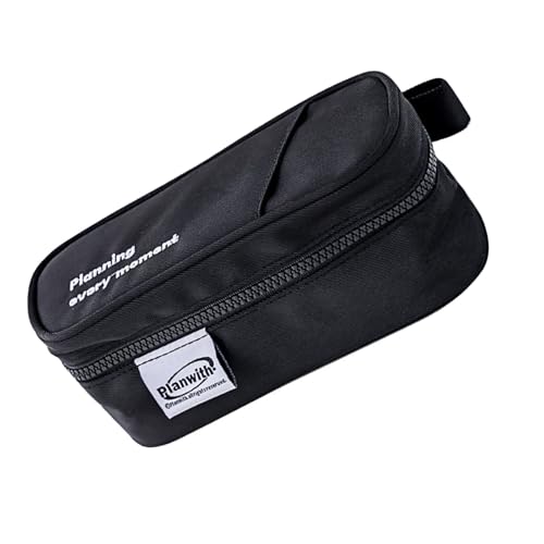 Große Kapazität Schreibwaren Aufbewahrungstasche Reißverschlüsse Schreibwaren Taschen Studenten Multifunktional Fach Federmäppchen Multifunktionale Organizer, Schwarz von Sweeaau