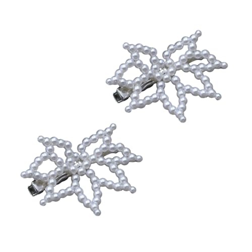 Haarnadel mit ausgehöhlter Blume, handgefertigt, künstliche Perlen, Haarspange für Damen, rutschfester Griff für den täglichen Gebrauch und besondere Anlässe, Haarschmuck von Sweeaau