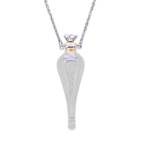 Halskette mit Diffusor für ätherische Öle, Halskette, Schmuck, klare Tränenfläschchen, ätherisches Öl, Halskette für Damen von Sweeaau