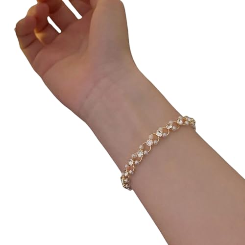 Legierungsschmuck mit Perlen für den täglichen Gebrauch, geeignet zur Verbesserung der Stile jugendlicher und modischer Damenschmuck von Sweeaau