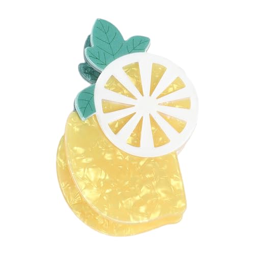 Modische PVC-Haarspange in Obstform, Haarschmuck, stilvolle Haardekoration, leichte Haarspangen für Frauen, lustige SpringHaarklammer von Sweeaau