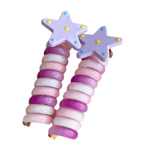 Modische Regenbogenstern-Haarspulen für gewickelte Haarbänder, Partyzubehör, sanft zu Regenbogen-Stern-Haarbändern Modische Regenbogenstern-Haarspulen für gewickelte Haarbänder, Partyzubehör, sanft zu Regenbogen-Stern-Haarbändern von Sweeaau
