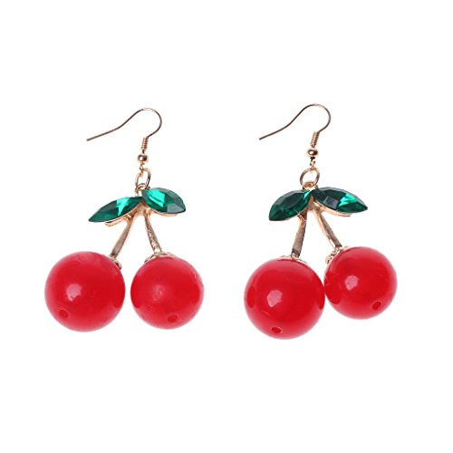 Niedliche rote Tropfen-Ohrringe für Damen, süße Früchte für Anhänger, Studentinnen, baumelndes Ohrschmuck, Paar, Geschenke, Ohrringe, Damen baumeln Niedliche rote Tropfen-Ohrringe für Damen, süße Früchte für Anhänger, Studentinnen, baumelndes Ohrschmuck, Paar, Geschenke, Ohrringe, Damen baumeln von Sweeaau