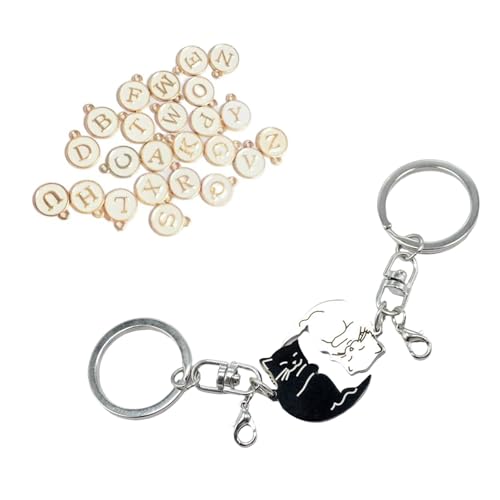 Passender Schlüsselanhänger für Paare, stilvolles schwarz-weißes Design, ideal für Valentinstag oder besondere Anlässe Passender Schlüsselanhänger für Paare, stilvolles schwarz-weißes Design, ideal für Valentinstag oder besondere Anlässe von Sweeaau
