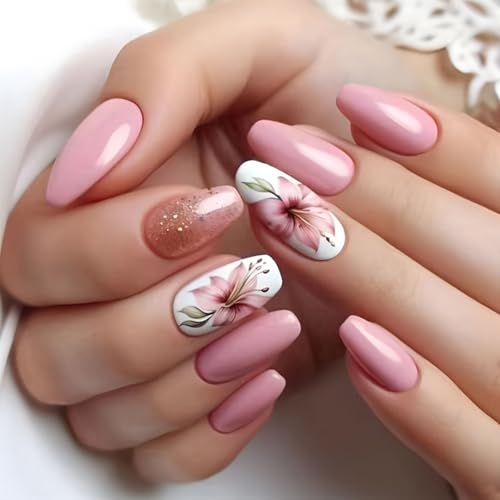 Quadratische Nägel zum Aufdrücken, künstliche Sticks, in 12 Größen, 24 Stück, französische Spitzen für Heimwerker, Dekorationen, Acrylkleber, Nägel für Frauen, transparent von Sweeaau