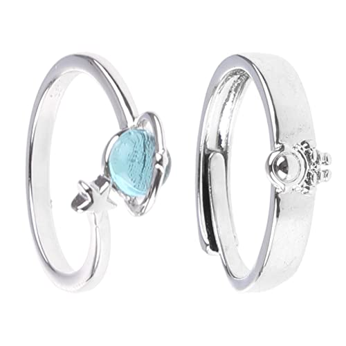 Raumschiff, Universum, Astronaut, verstellbar, Liebe, Hochzeit, Verlobung, lustige Geschenke für Freunde, Freundinnen, Raumschiff, 2 Stück von Sweeaau