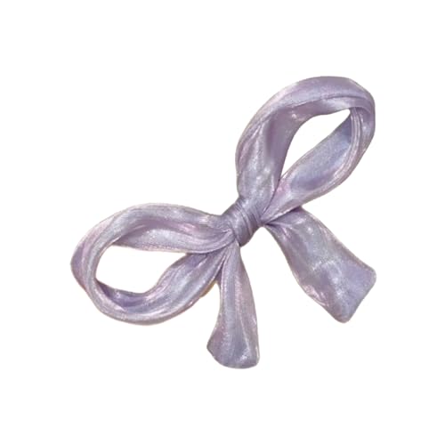Stilvolle Haarspange mit sicherem Halt, Organza-Schleife, Haarspange für Damen, Teenager, lässiges Outfit, rutschfestes Haar-Accessoire, Organza-Schleife, Haarspange von Sweeaau