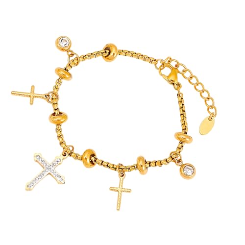 Stilvoller Solar-Anhänger für Frauen, stilvoller, leichter Edelstahl-Schmuck, verstellbare Handkette, Zubehör, Stahl, Sonne, Mond, Gold, Wie beschrieben, Wie beschrieben von Sweeaau