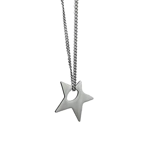 Süße, coole Y2k Halskette mit unregelmäßigem Stern-Anhänger, modische Punk-Hip-Hop-Halskette für Männer und Frauen, Schmuck-Zubehör Süße, coole Y2k Halskette mit unregelmäßigem Stern-Anhänger, modische Punk-Hip-Hop-Halskette für Männer und Frauen, Schmuck-Zubehör von Sweeaau