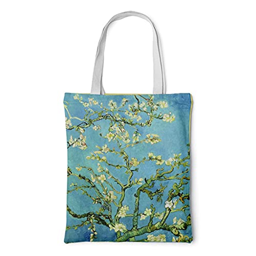 Sweeaau Damen Canvas Schultertasche Tote Geldbörse Retro Kunst Mode Handtasche Messenger Satchel Einkaufstasche Kleine Handtaschen für Frauen Schultertaschen, e, One Size von Sweeaau