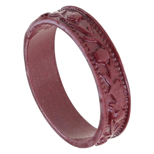 Sweeaau Elegante Cinnabars FengShui Ringe für Männer und Frauen, Glücksamulett, um die Stimmung zu verbessern und Wohlstand anzulocken, Glücksamulettringe, purple gold sand dra, Wie beschrieben, Wie von Sweeaau