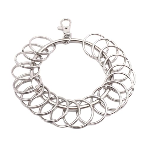 Sweeaau Großer runder Reifen, tragbarer Metallringhalter, Management, schnell hängend, Schlüsselanhänger, großer runder Reifen, Zubehöraufhänger Sweeaau Großer runder Reifen, tragbarer Metallringhalter, Management, schnell hängend, Schlüsselanhänger, großer runder Reifen, Zubehöraufhänger von Sweeaau