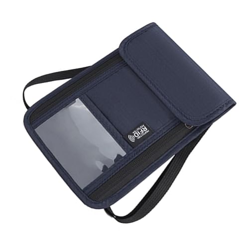 Sweeaau Reise-Hals-Geldbörse mit RFID-blockierendem Reisepasshalter, versteckt, leicht zu versteckende Taschen, Geschenk, Reisepasshülle, a, One Size von Sweeaau
