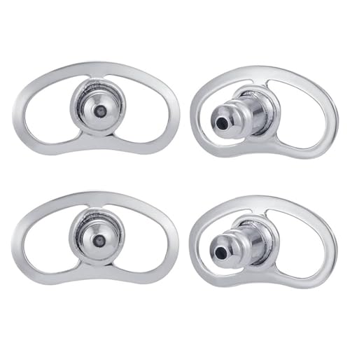 Sweeaau Set mit 4 verstellbaren Ohrringverschlüssen für große Ohrringe, praktische Ohrverschlüsse, Ohrläppchen, Flicken, schwere Ohrringe von Sweeaau