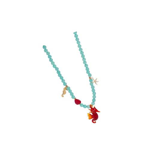 Sweeaau Trendige Keramik-Halskette mit Glasdetail, Sommer-Schmuck, Marine-inspirierter Schmuck, Damenanhänger, Einheitsgröße, Wie beschrieben, Wie beschrieben von Sweeaau