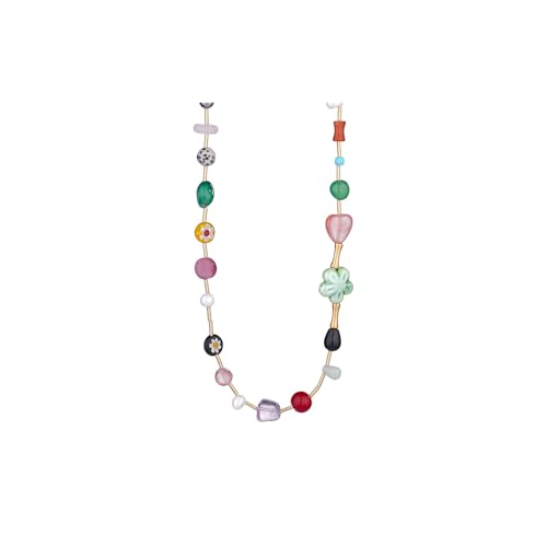 Sweeaau Trendige Keramik-Halskette mit Glasdetail, Sommer-Schmuck, Marine-inspirierter Schmuck, Damenanhänger, Einheitsgröße, Wie beschrieben, Wie beschrieben von Sweeaau