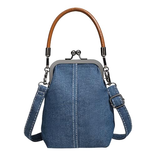 Trendige Damentasche mit Schulterriemen, Handtasche/Handtasche/Handtasche/Handtasche/Handtasche/Handtasche/Handtasche, Denim, Pendeln von Sweeaau