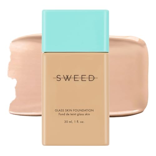 SWEED - Glass Skin Foundation | Vegan, Cruelty Free, Clean Beauty (04) Light C (30 ml) von Sweed
