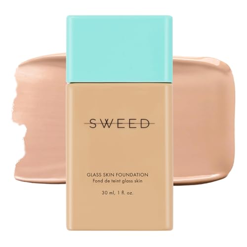 SWEED - Glass Skin Foundation | Vegan, Cruelty Free, Clean Beauty (06) Medium C/N (30 ml) von Sweed