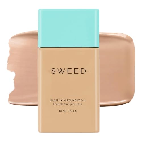 SWEED - Glass Skin Foundation | Vegan, Cruelty Free, Clean Beauty (09) Medium N (30 ml) von Sweed