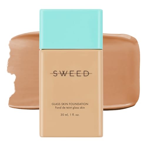 SWEED - Glass Skin Foundation | Vegan, Cruelty Free, Clean Beauty (10) Medium N (30 ml) von Sweed