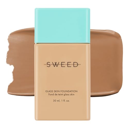 SWEED - Glass Skin Foundation | Vegan, Cruelty Free, Clean Beauty (12) Deep N/W (30 ml) von Sweed