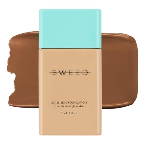 SWEED - Glass Skin Foundation | Vegan, Cruelty Free, Clean Beauty (14) Deep N/W (30 ml) von Sweed