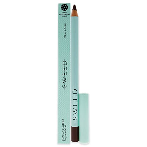 Sweed Satin Coal Ultra Creamy Dusty Brown Eyeliner - Wasserdichter und langlebiger Augenstift mit intensiver Farbe von Sweed