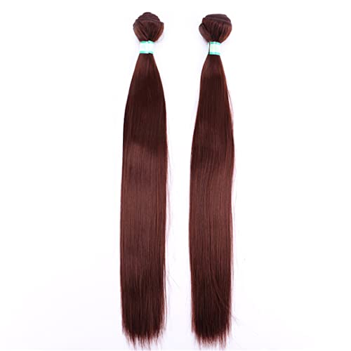 14-30 Inch Long Straight Hair Bundles High Temperature Synthetic Hair Extension Brazilian Straight Remy Sale For Women #33 28inch 2 Pieces von Sweejim