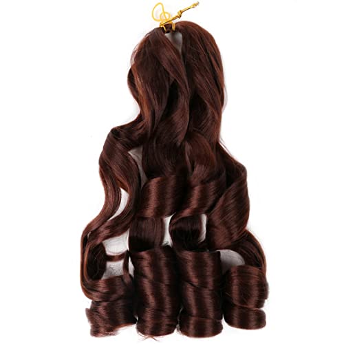 22Inch Spiral Curls Synthetic Loose Wave Crochet Braids Hair Extensions Pre Stretched Braiding Hair For Black Women Hair 33 22inches 8Packs von Sweejim