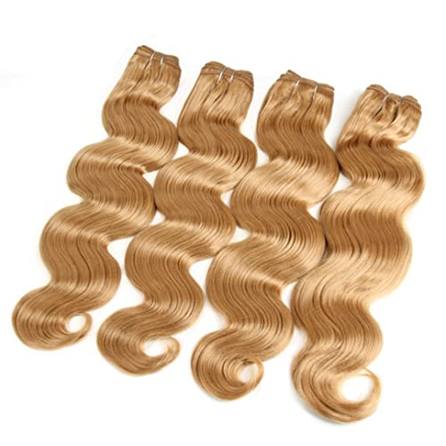 4Pcs/Lot Body Wave Hair Extension Yaki Body 16Inch-26Inch Solid Color Blond Synthetic Hair Weaving For Women Hair Bundles #4 24inch von Sweejim