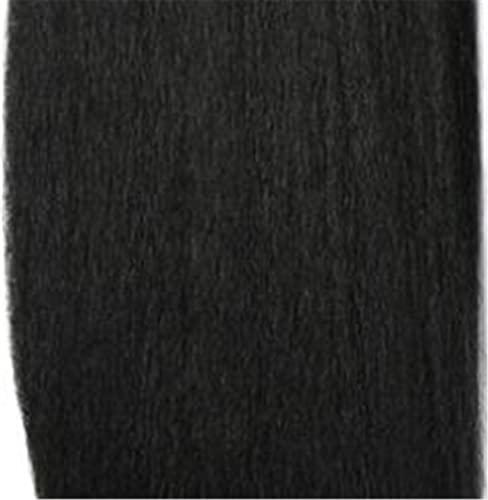 Kinky Straight Hair Weaving 12-24Inch Solid Color Synthetic Wave Hair Extension For Black Women Hair Bundles One Piece Deal #1 22inch von Sweejim