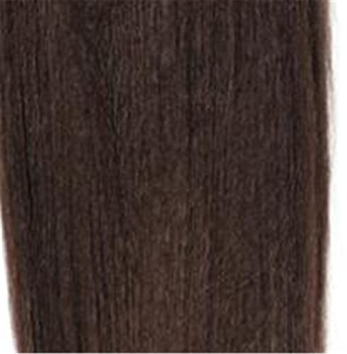 Kinky Straight Hair Weaving 12-24Inch Solid Color Synthetic Wave Hair Extension For Black Women Hair Bundles One Piece Deal #4 10inch von Sweejim