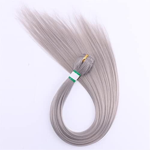 Synthetic Hair Weave Straight Hair Bundles Only High Temperature Synthetic Hair Extensions For Black Women Dark gray 16 18 20 inch von Sweejim