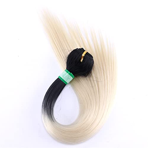 Synthetic Hair Weave Straight Hair Bundles Only High Temperature Synthetic Hair Extensions For Black Women T1B613 16 16 16 inch von Sweejim