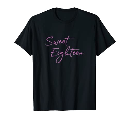 Sweet Eighteen Geschenkidee für Mädchen zum 18. Geburtstag T-Shirt von Sweet 18 Geburtstagsparty Geschenkidee