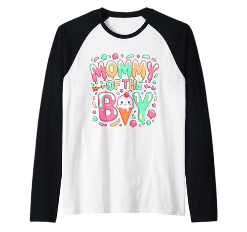 Mama des Jungen süßen Eis Kawaii Elternteil Raglan Mama des Jungen süßen Eis Kawaii Elternteil Raglan von Sweet Family Bond Apparel