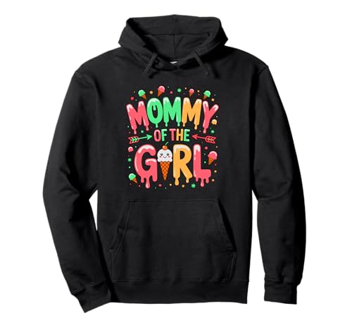Mama des Mädchens süße Eismutter Pullover Hoodie von Sweet Family Bond Apparel