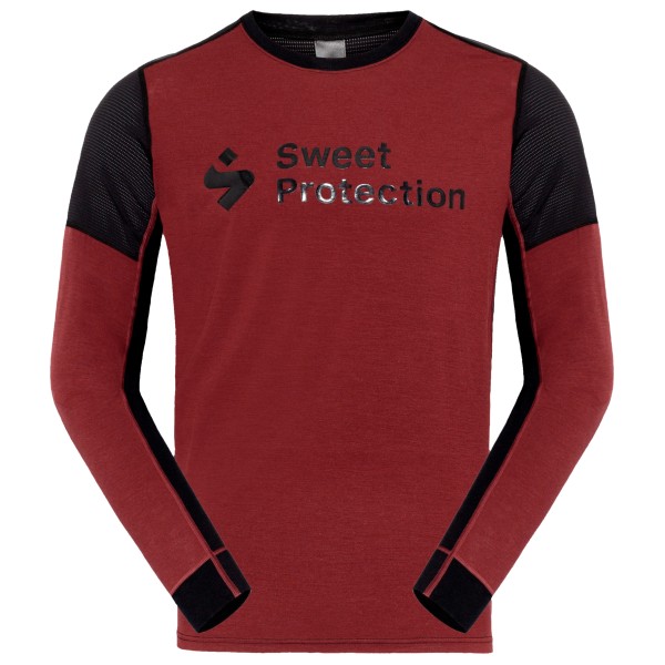Sweet Protection - Hunter Merino Hybrid L/S Jersey - Radtrikot Gr L rot von Sweet Protection